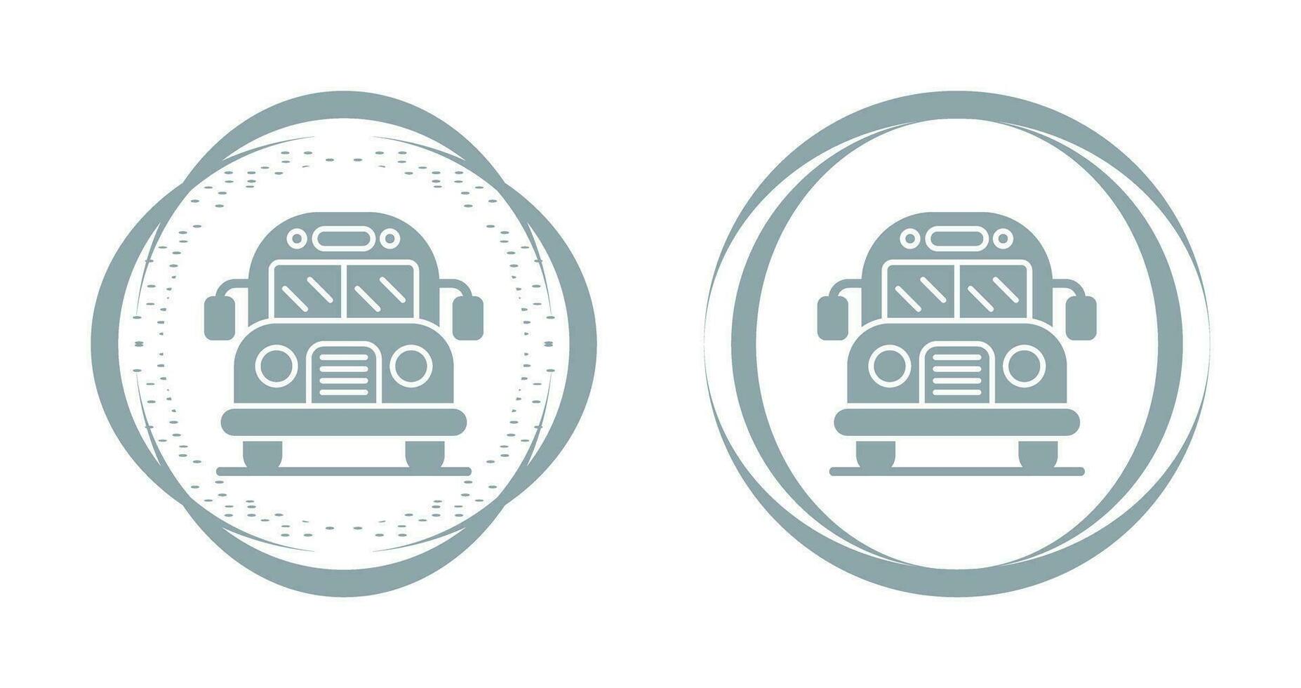 icône de vecteur d'autobus scolaire