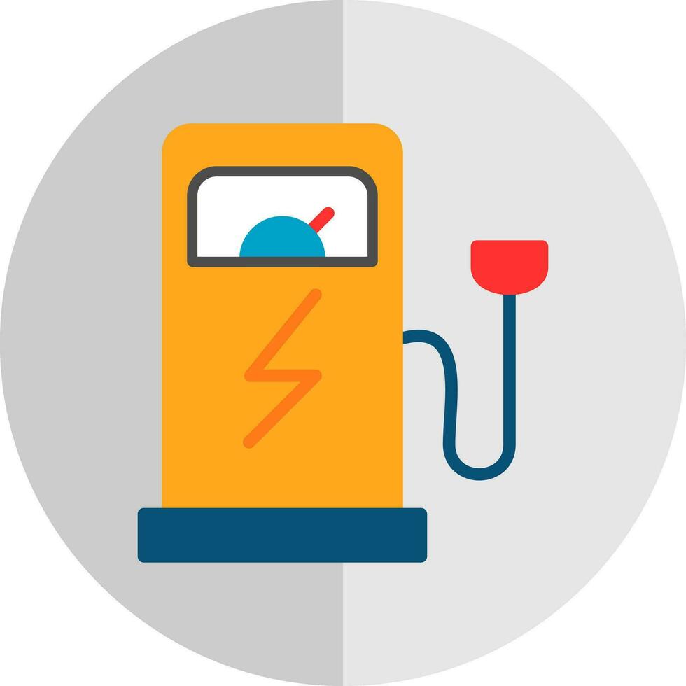 conception d'icône de vecteur de station de charge