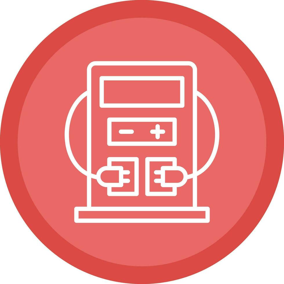 conception d'icône de vecteur de station de charge