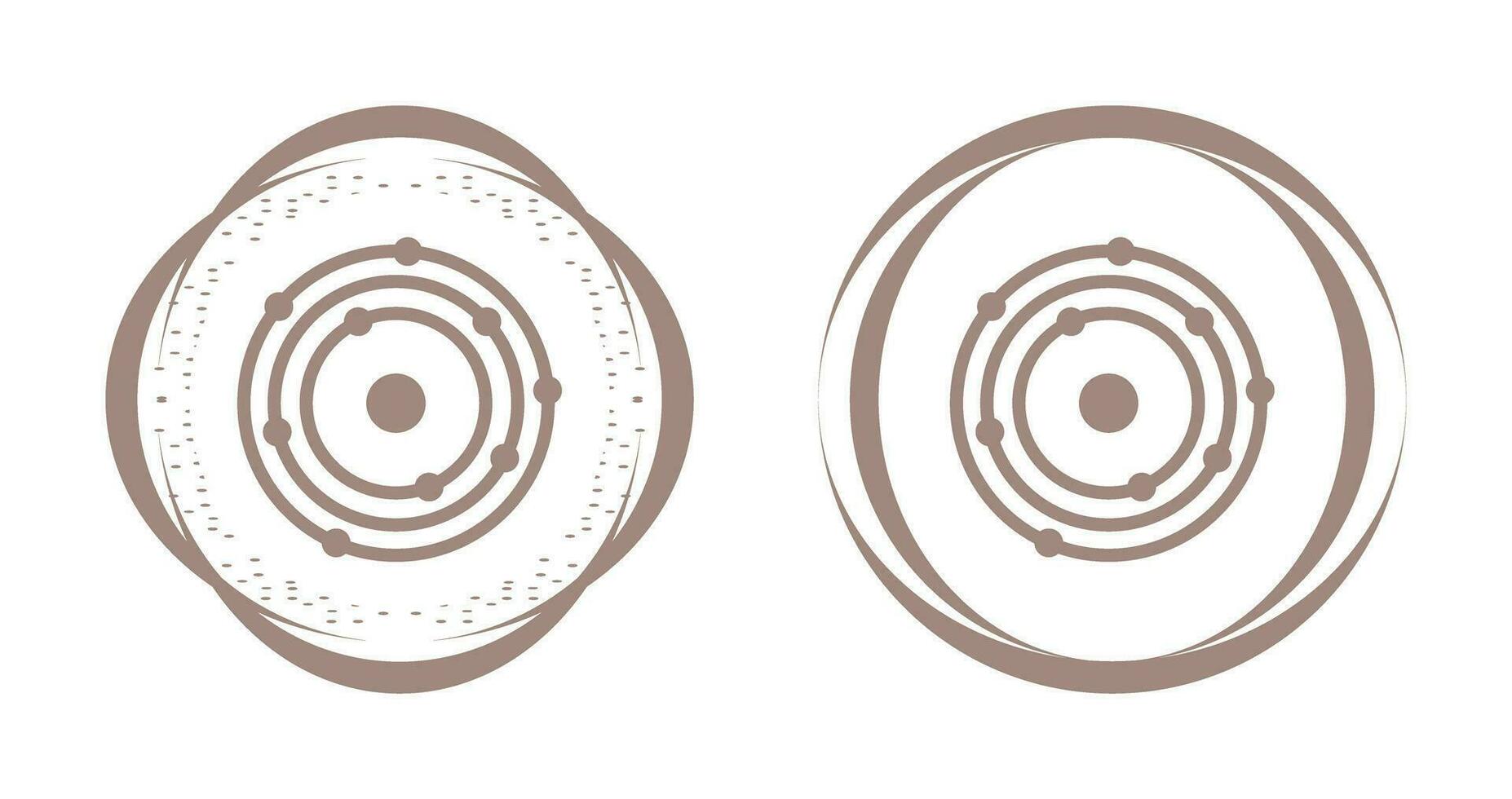 icône de vecteur de structure atomique