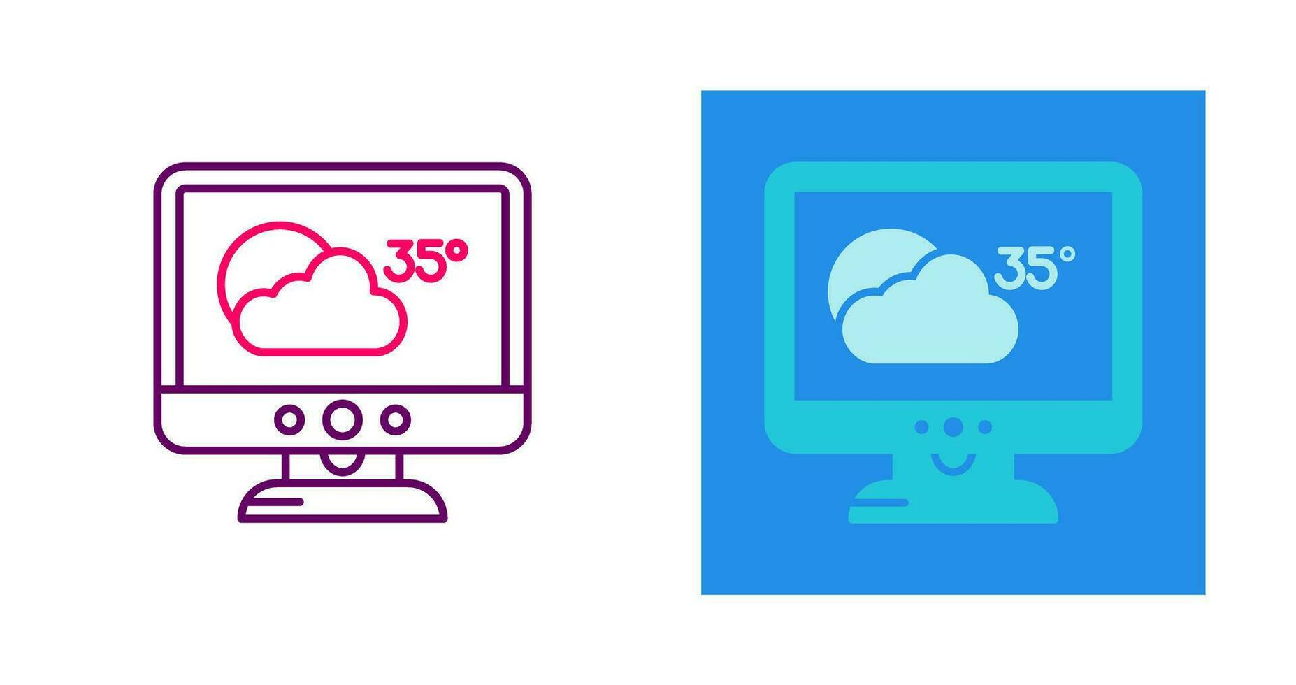 icône de vecteur de prévisions météo