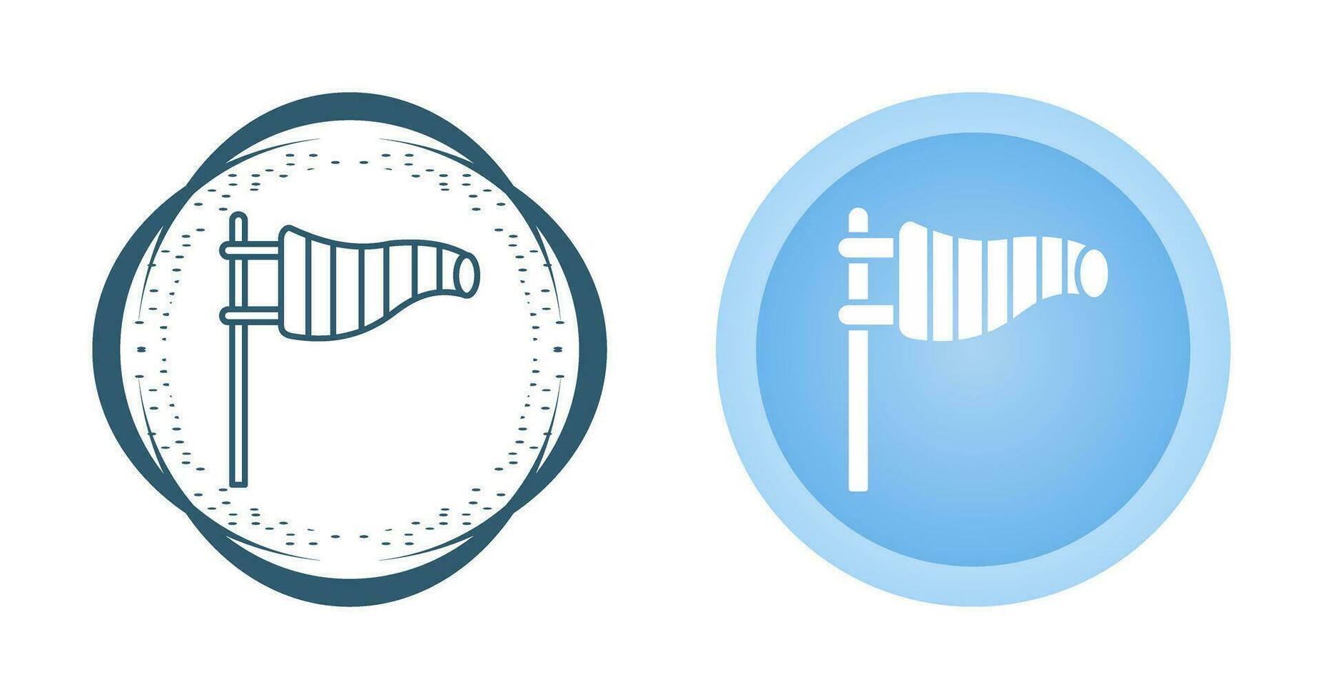 icône de vecteur de signe de vent