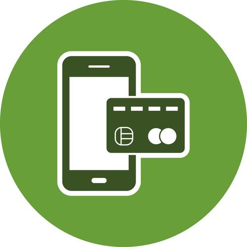 Services bancaires mobiles Vector Icon