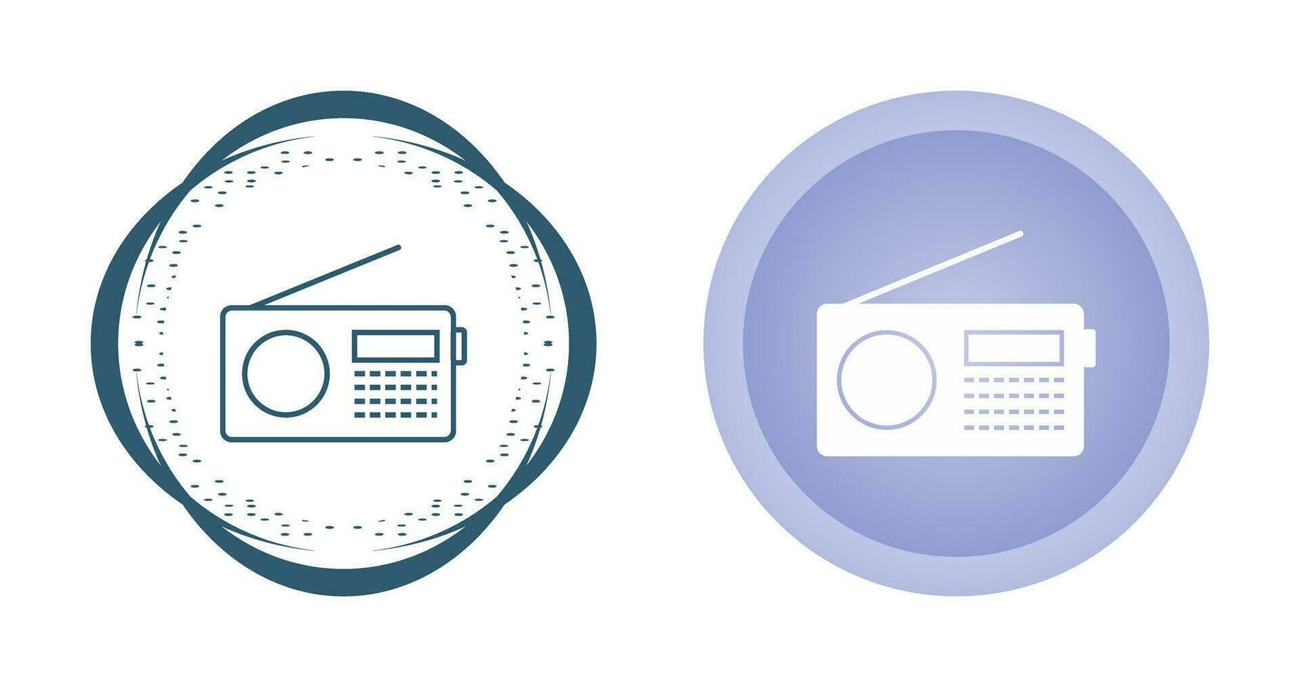 icône de vecteur de poste de radio