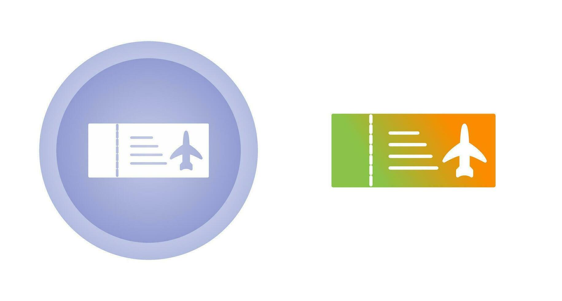 icône de vecteur de billets d'avion