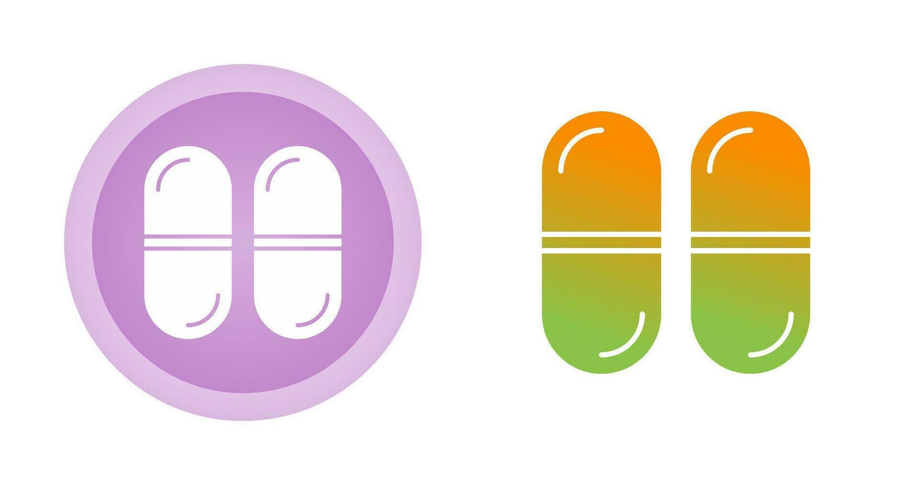 icône de vecteur de capsules