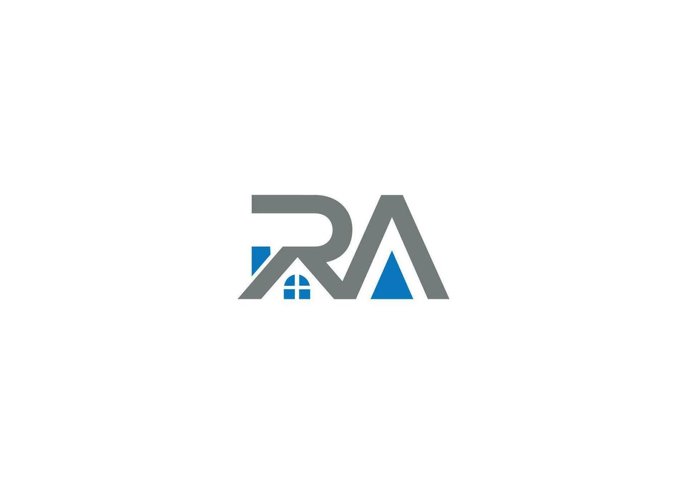 ra lettre logo conception avec Créatif moderne vecteur icône modèle