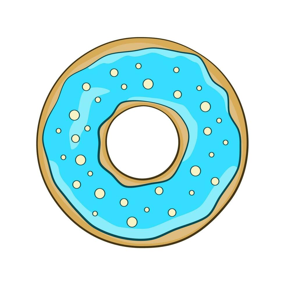 bleu Donut ivon vecteur