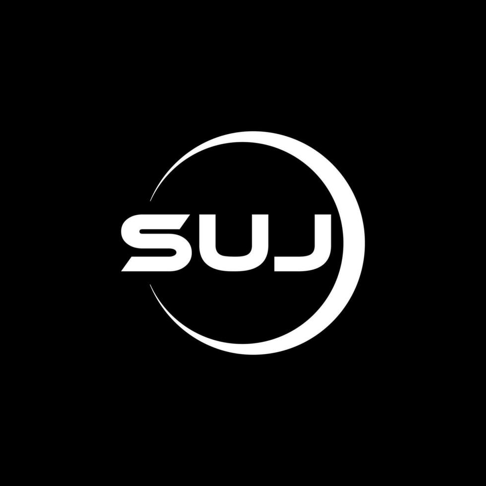 suj lettre logo conception, inspiration pour une unique identité. moderne élégance et Créatif conception. filigrane votre Succès avec le frappant cette logo. vecteur