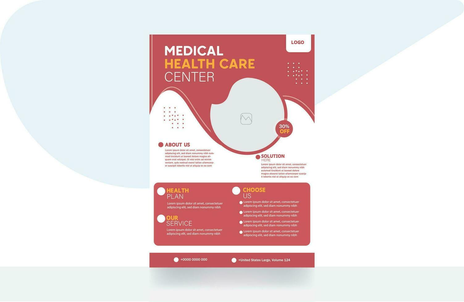 médical santé se soucier entreprise prospectus brochure conception prospectus hôpital bannière couverture Contexte modèle vecteur