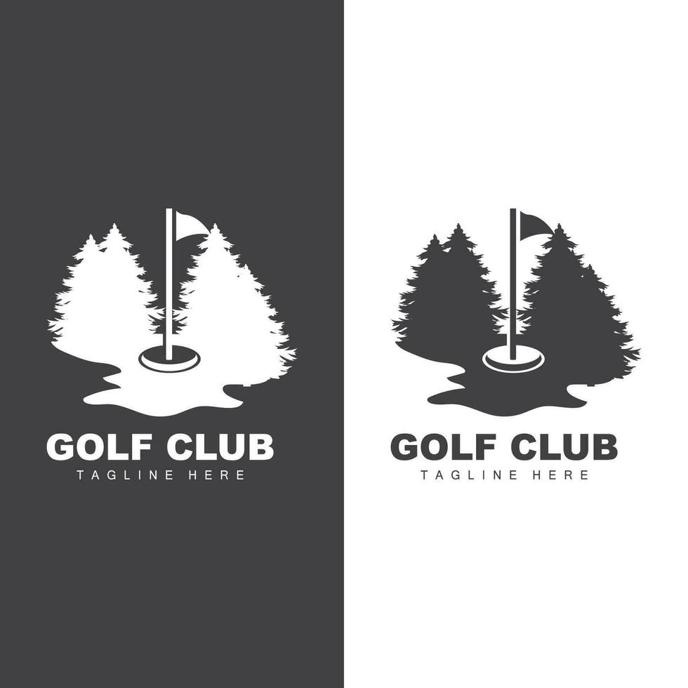 le golf équipe sport logo conception tournoi illustration symbole modèle vecteur