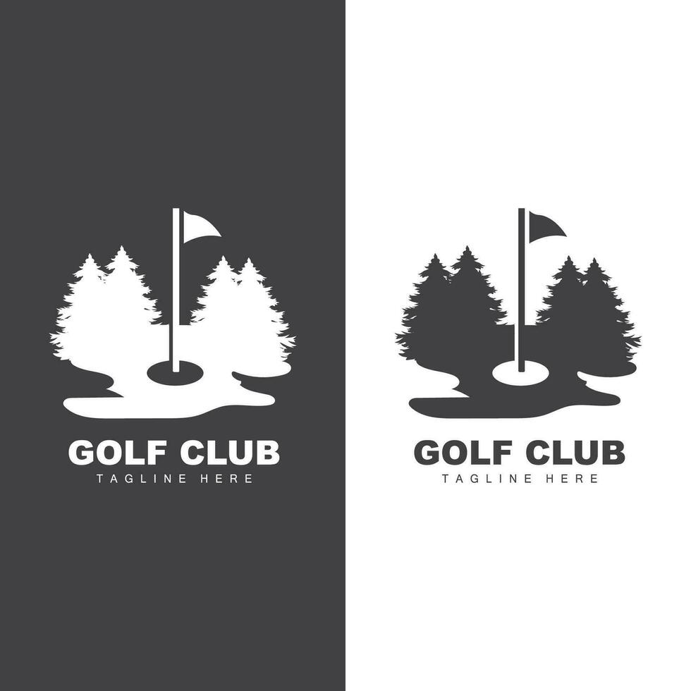 le golf équipe sport logo conception tournoi illustration symbole modèle vecteur