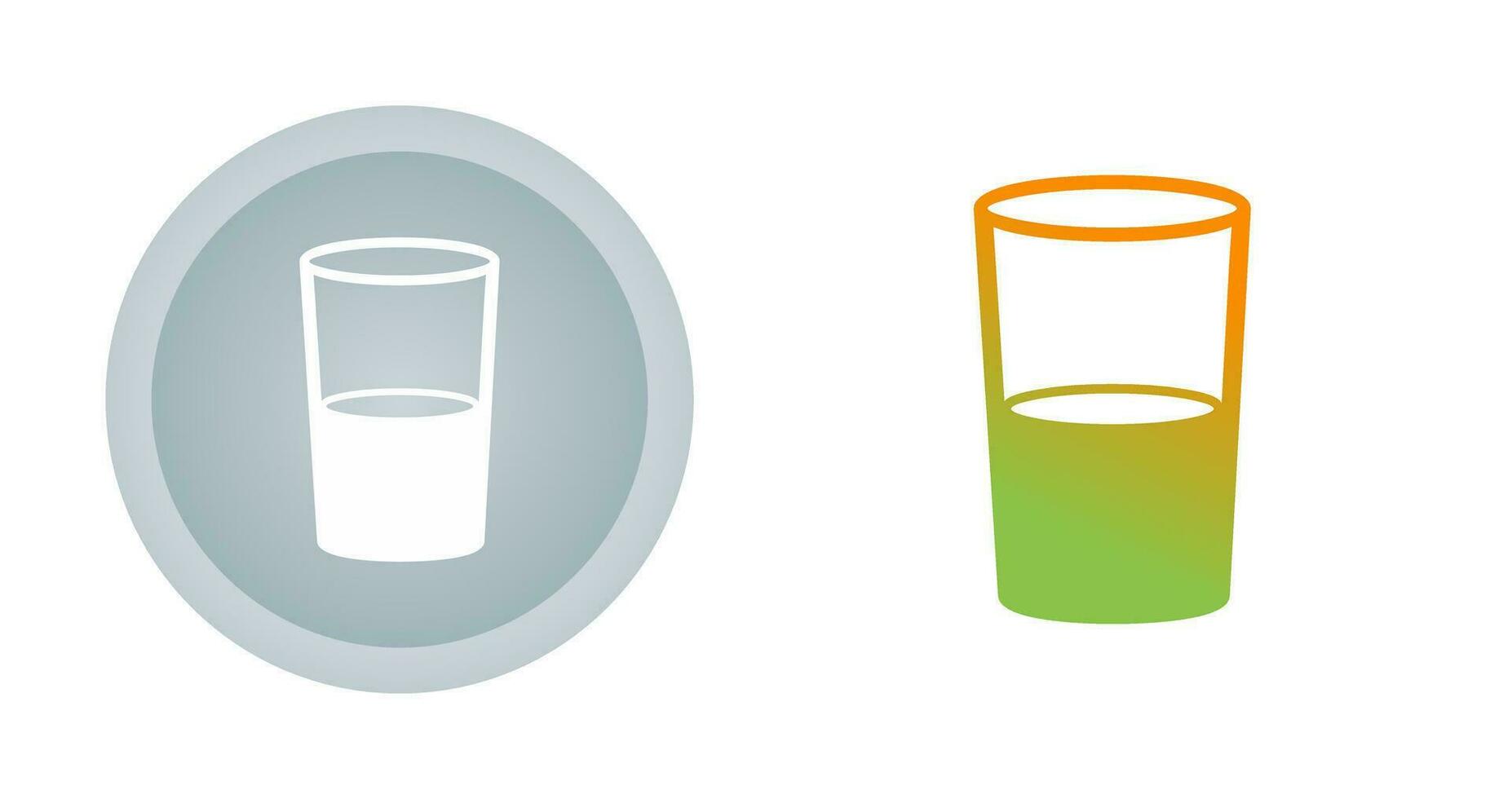 icône de vecteur de verres à eau