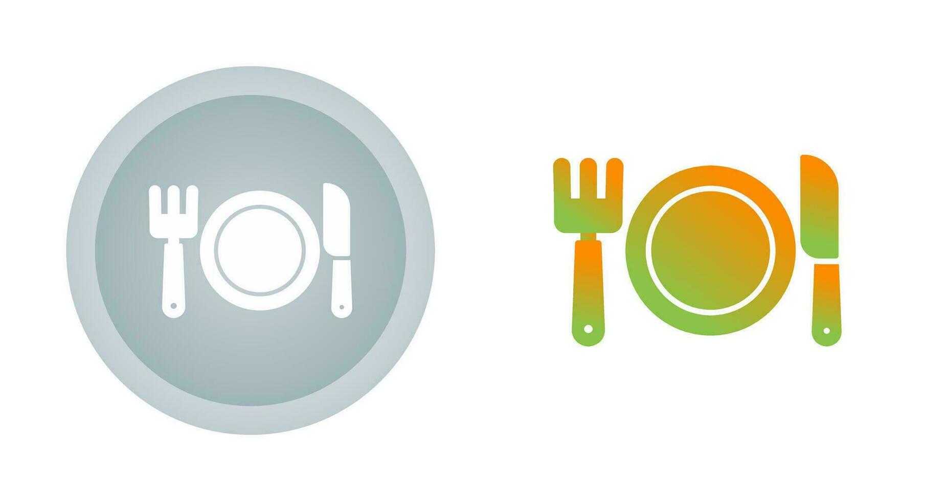 icône de vecteur de repas