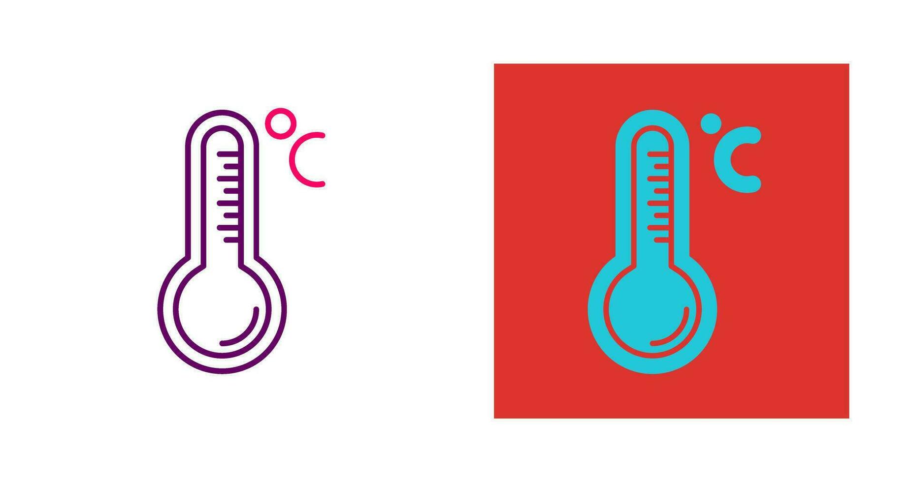 icône de vecteur de thermomètre