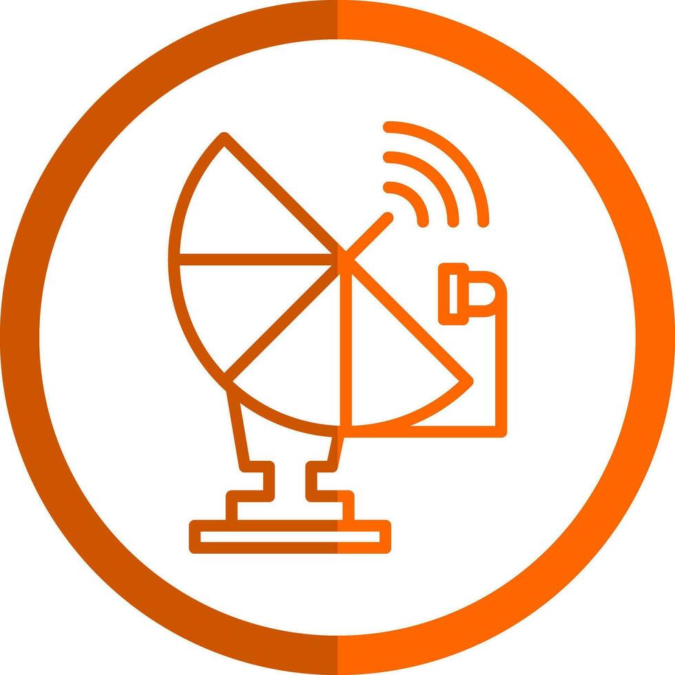 conception d'icône de vecteur d'antenne parabolique