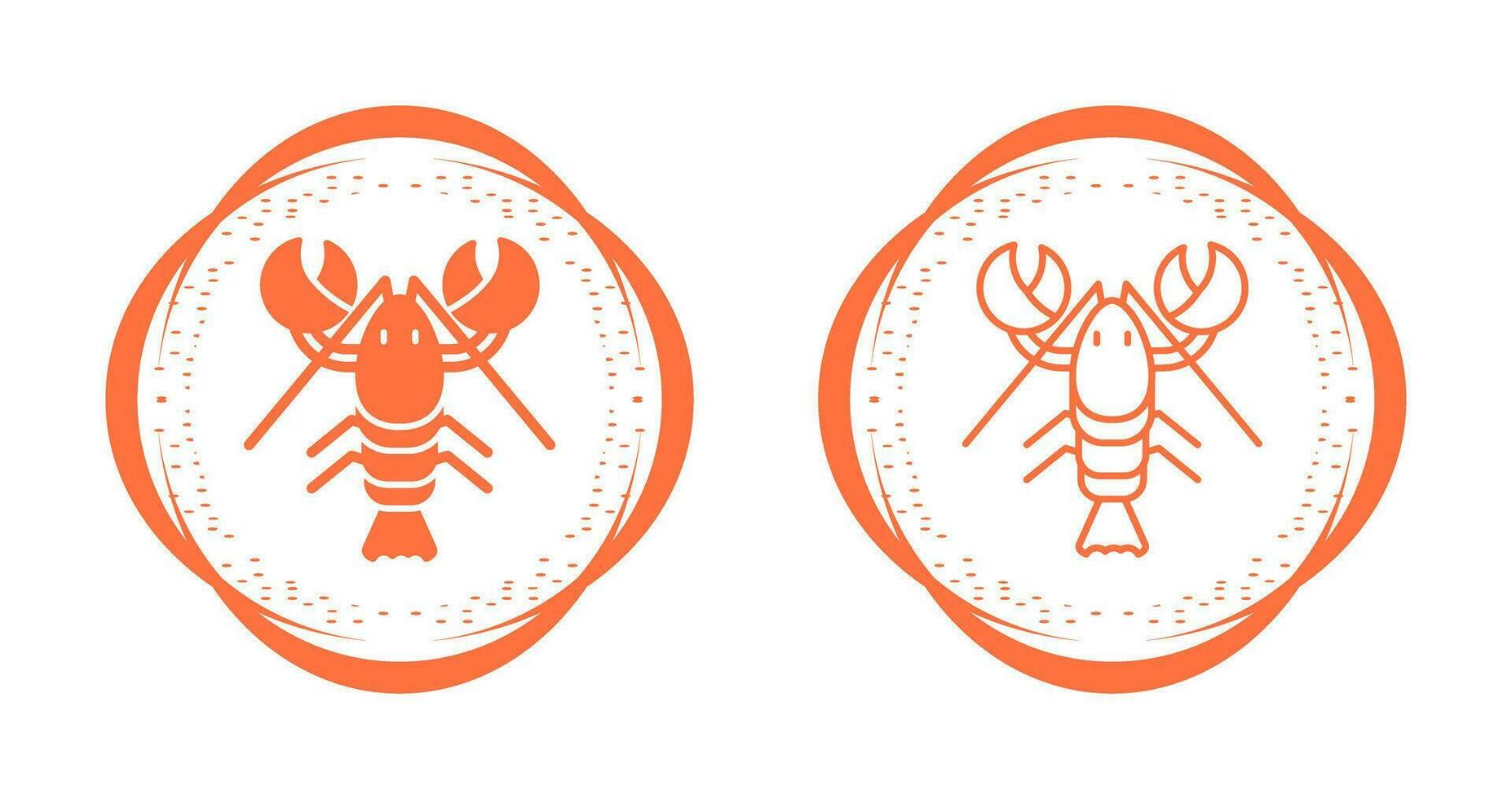 icône de vecteur de homard