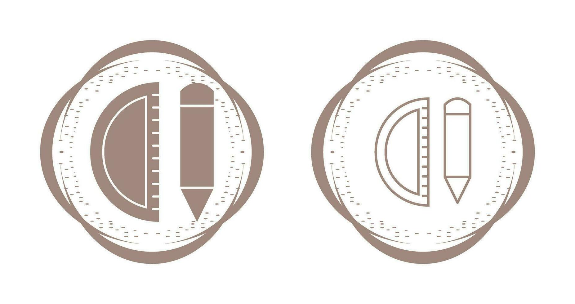 icône de vecteur d'outils de géométrie