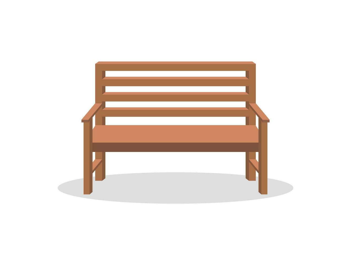 banc icône dans plat style. confortable du repos vecteur illustration sur isolé Contexte. parc chaise signe affaires concept.