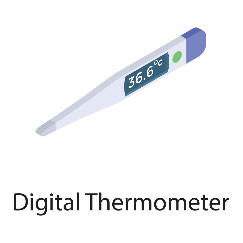 concepts de thermomètre numérique vecteur