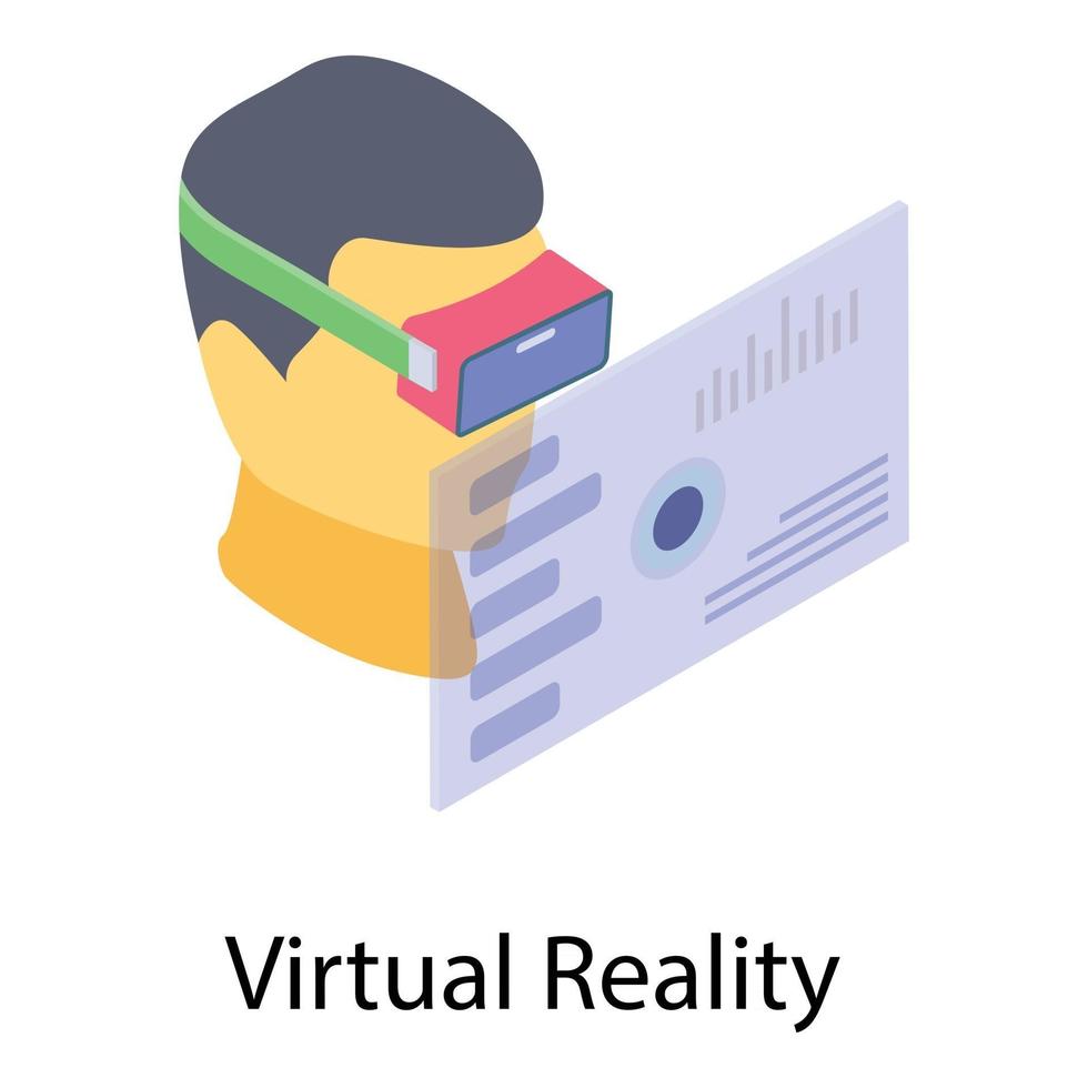 lunettes de réalité virtuelle vecteur