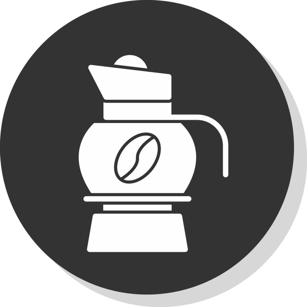 conception d'icône de vecteur de pot de café