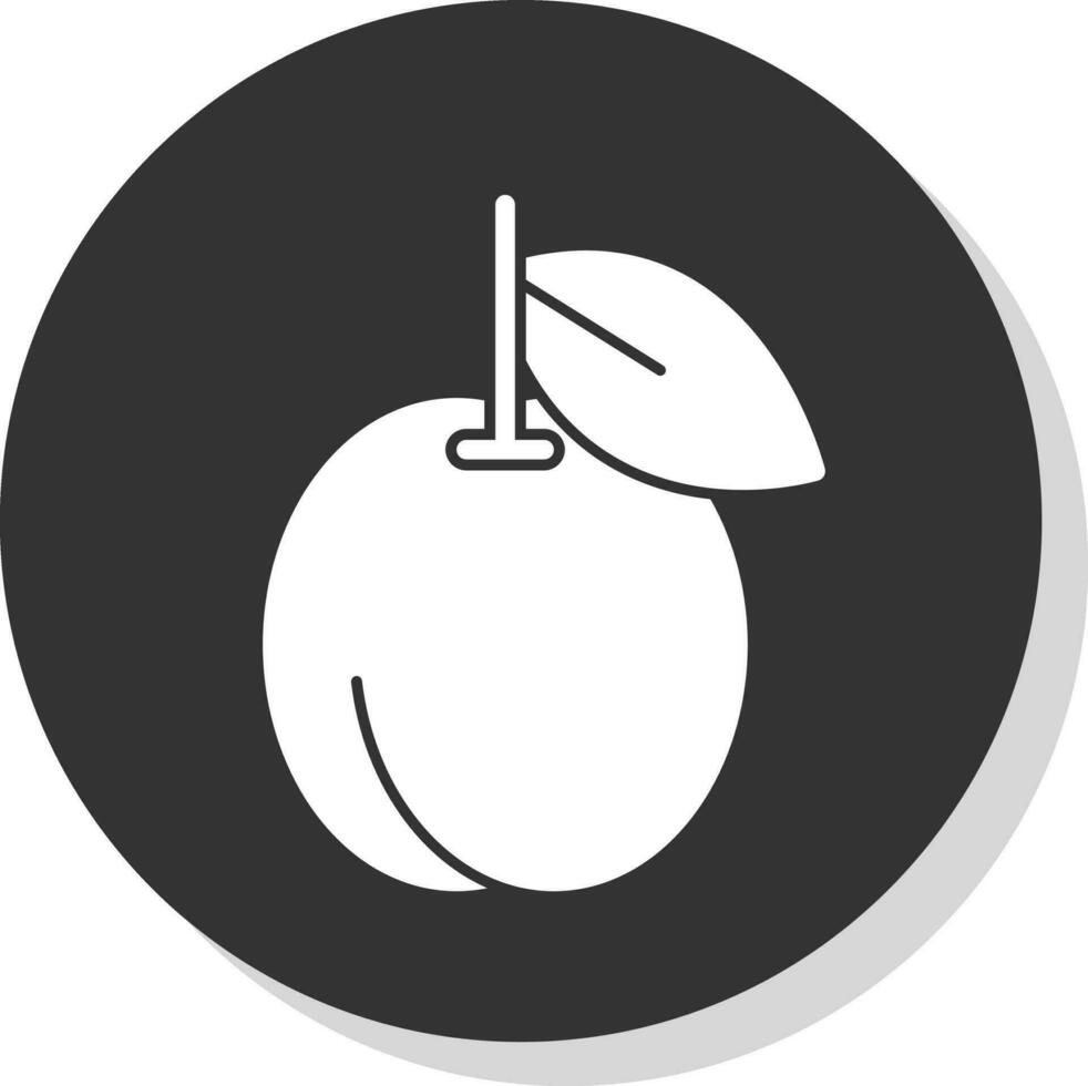 conception d'icône de vecteur de prune