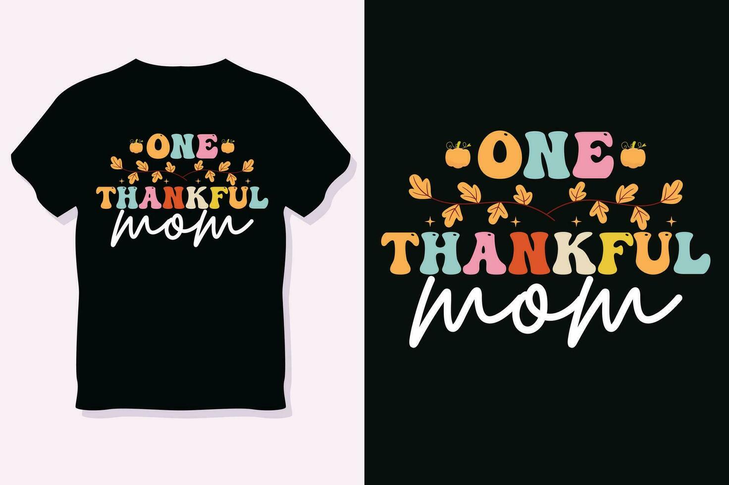 un reconnaissant maman, Thanksgiving journée T-shirt conception vecteur
