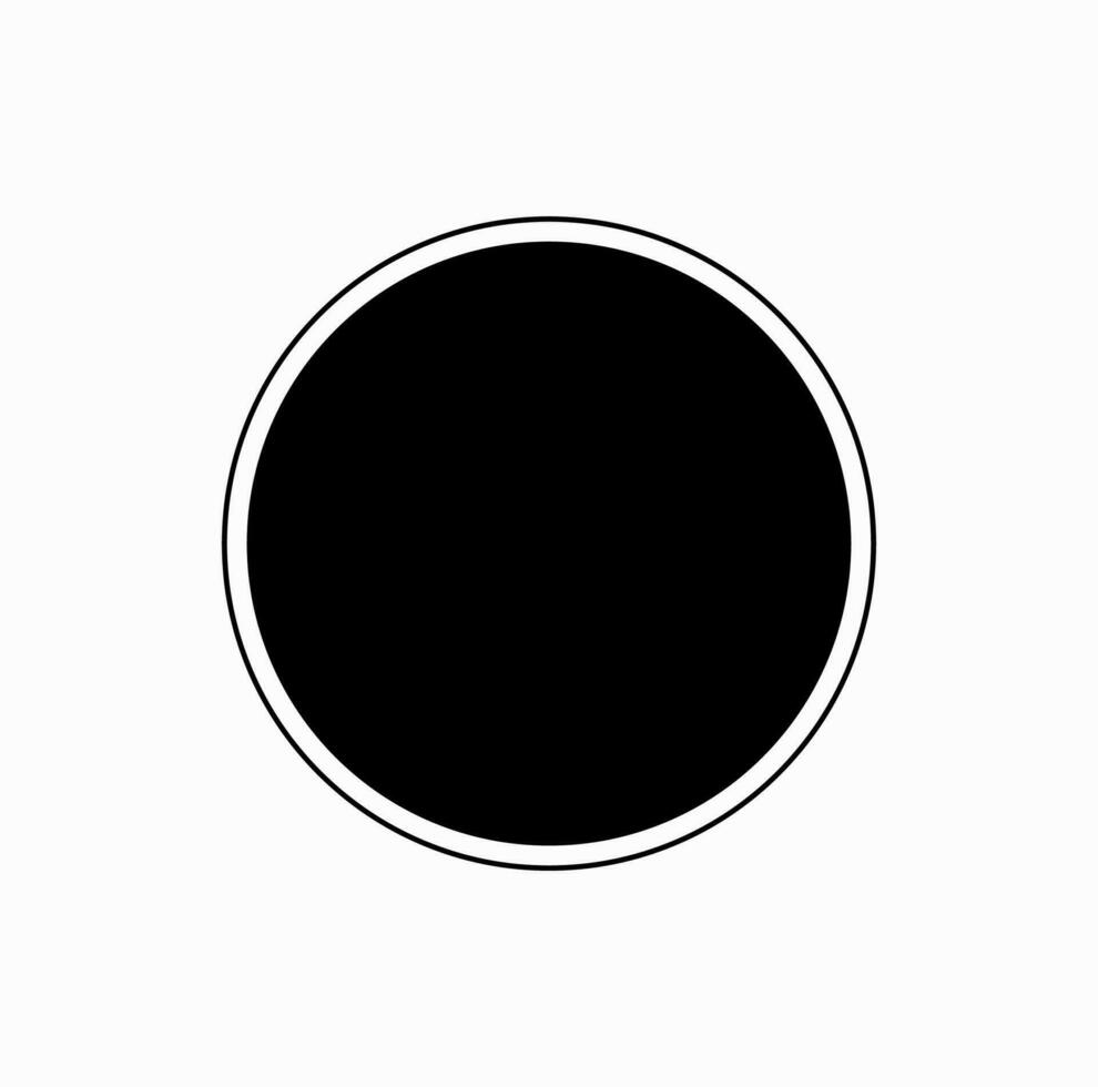 le solaire éclipse vecteur icône avec noir couleur.