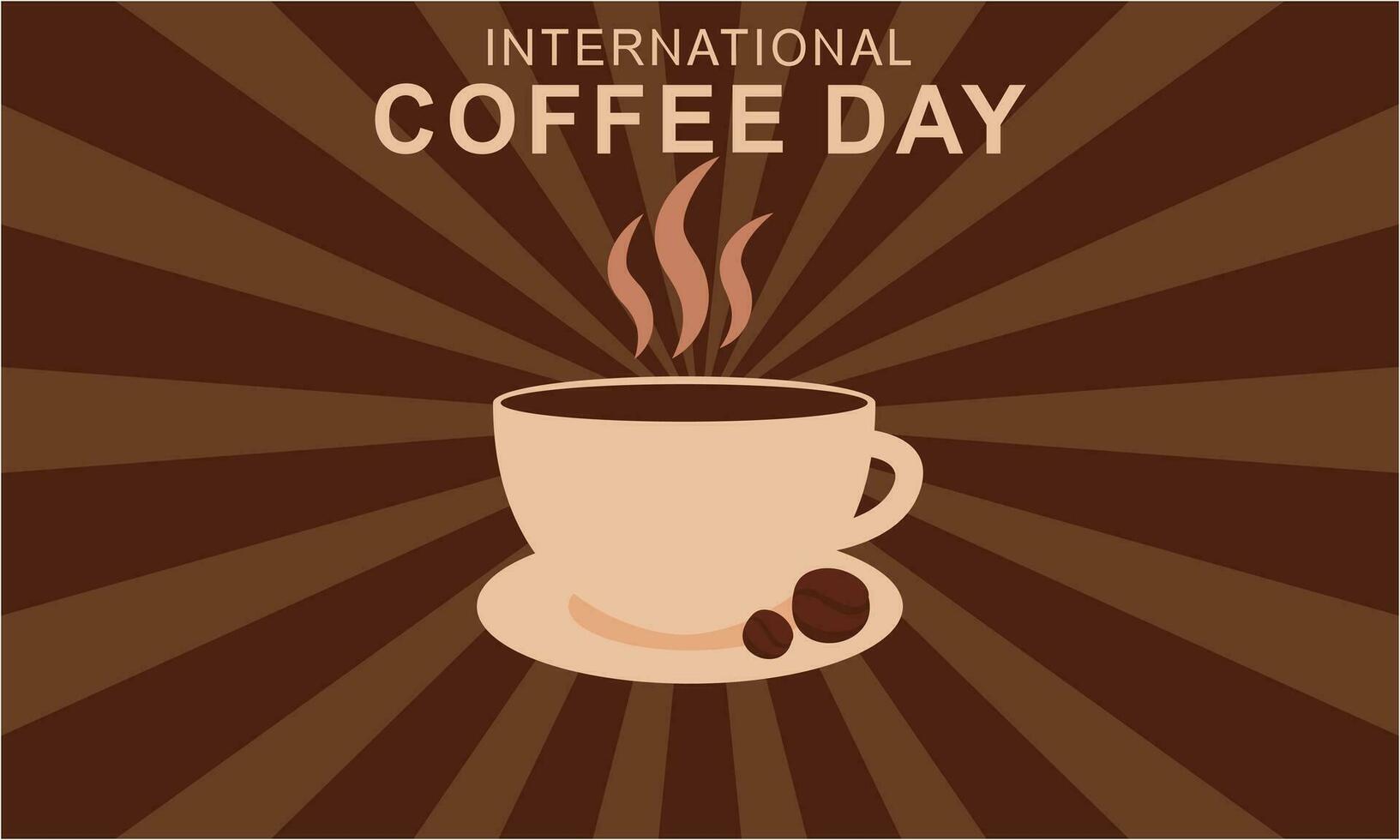 journée internationale du café illustration vecteur dessiné à la main
