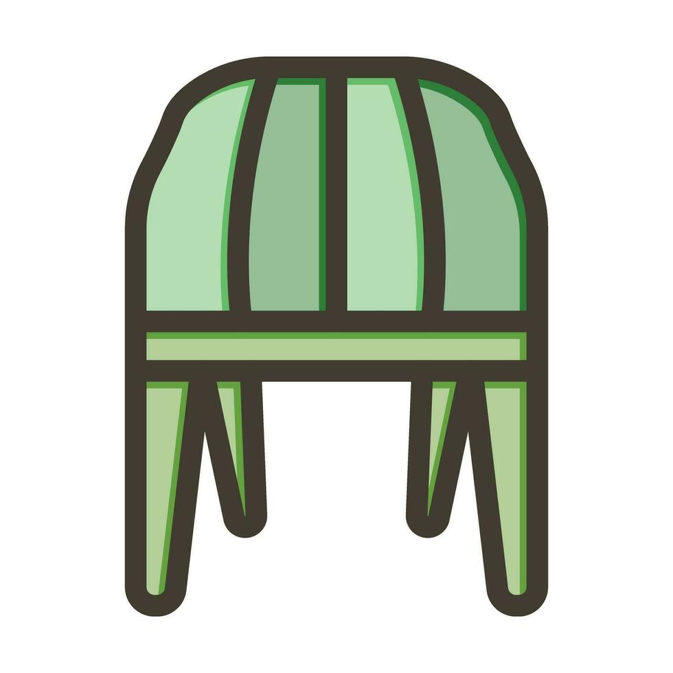 chaise vecteur épais ligne rempli couleurs icône pour personnel et commercial utiliser.