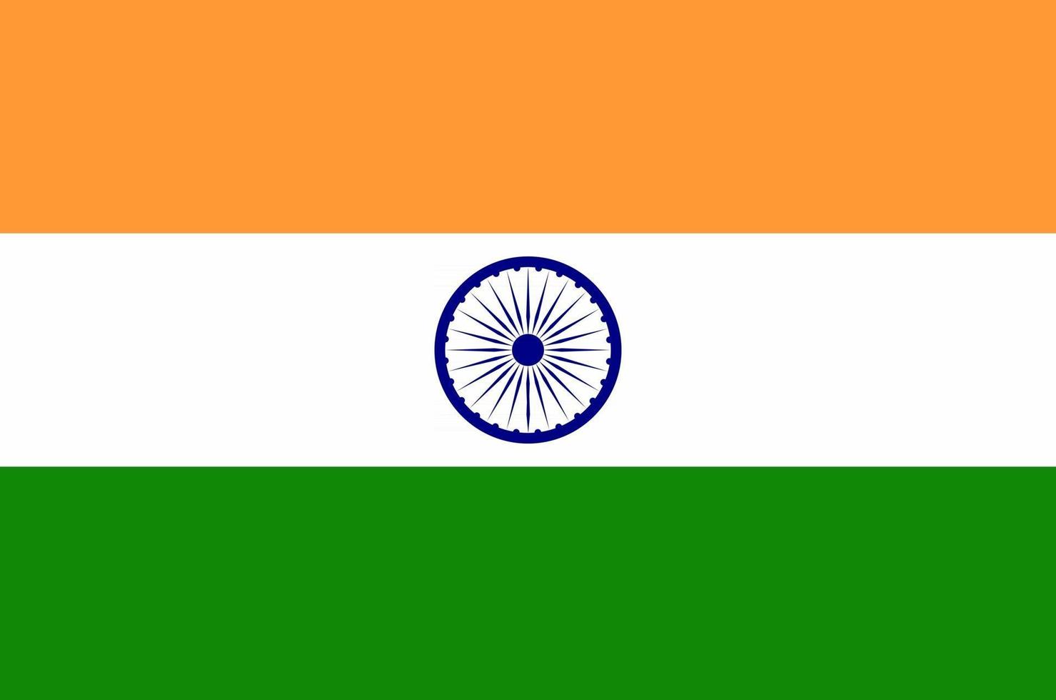 image vectorielle du drapeau national indien vecteur