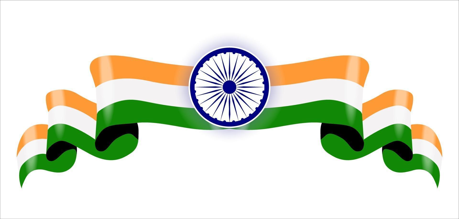 image vectorielle du drapeau national indien vecteur