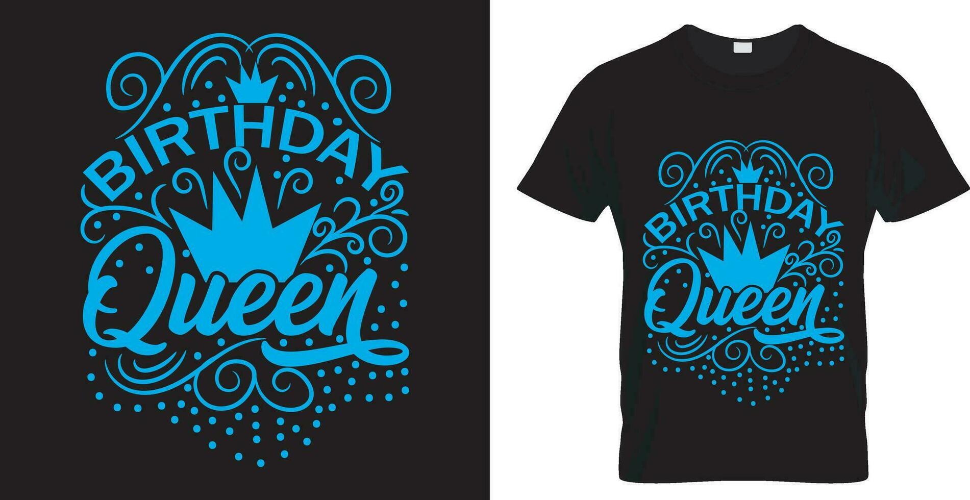 typographie vecteur T-shirt conception. anniversaire reine