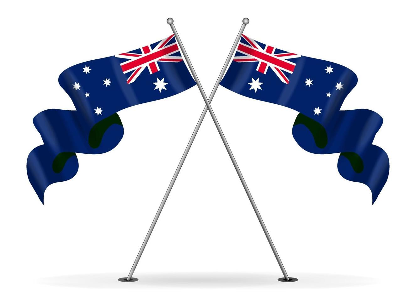 illustration vectorielle modifiable et évolutive du drapeau australien vecteur