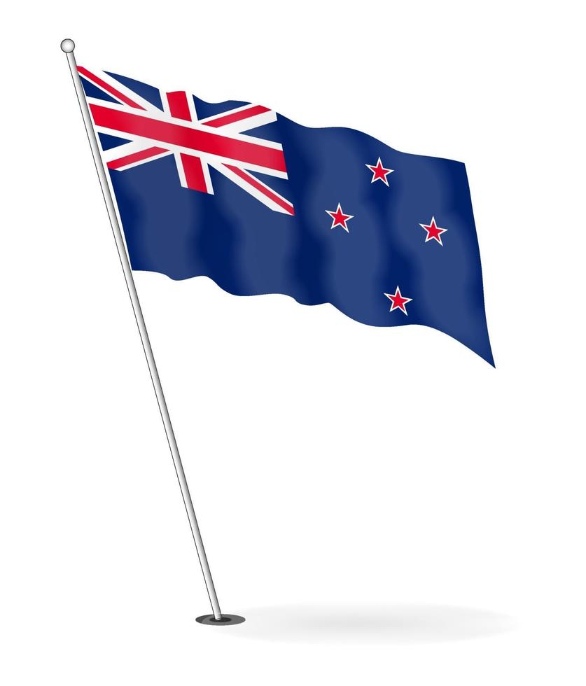 image vectorielle du drapeau de la nouvelle-zélande vecteur