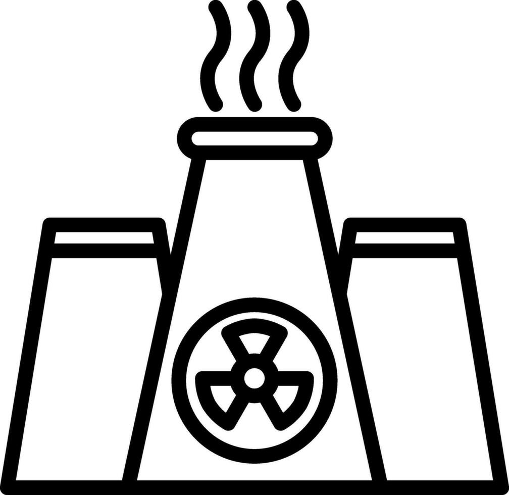 conception d'icône de vecteur d'énergie nucléaire