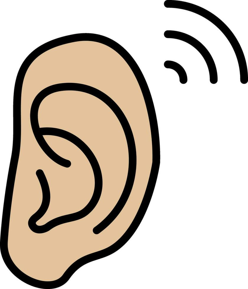 conception d'icône vecteur oreille