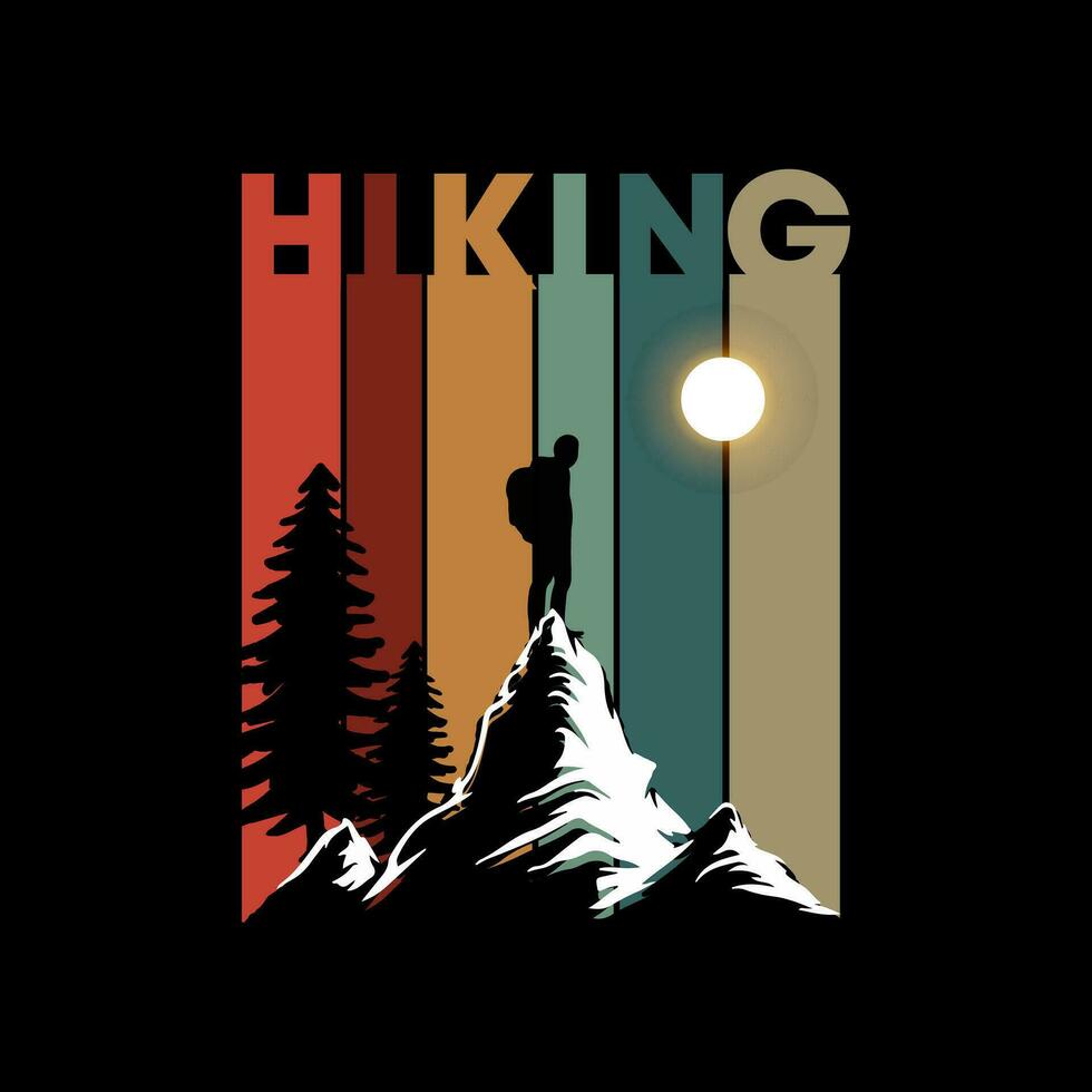 conception de t-shirt d'escalade drôle d'escalade aventure grimpeur rétro vintage vecteur