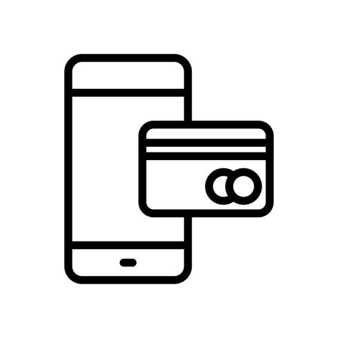 Services bancaires mobiles Vector Icon