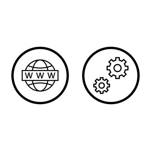 Ensemble d&#39;icônes d&#39;optimisation de moteur de recherche vecteur référencement