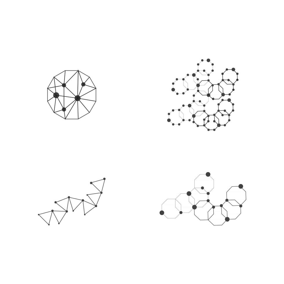 ensemble de polygonale vecteur