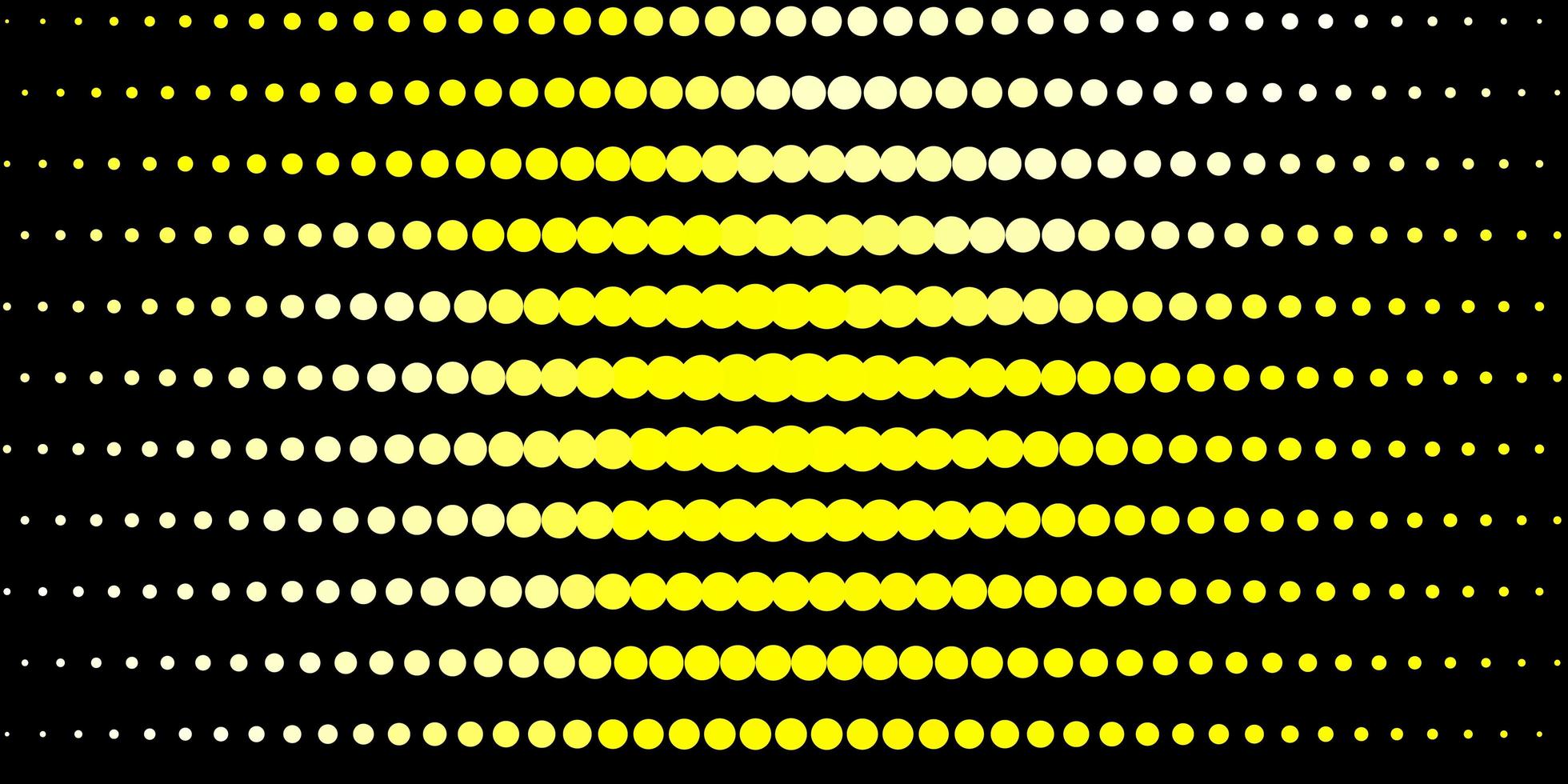 modèle vectoriel jaune clair avec des cercles.