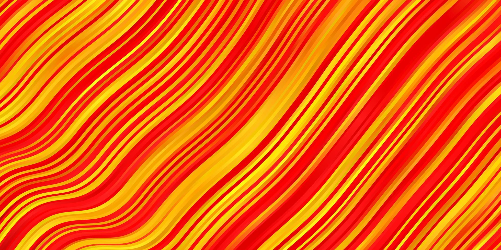 fond de vecteur rouge et jaune clair avec des lignes courbes.