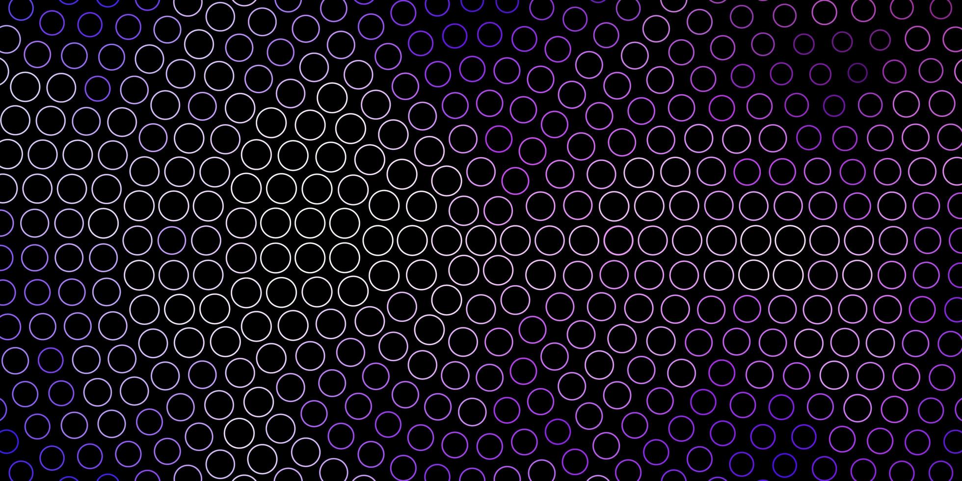 modèle vectoriel violet foncé avec des cercles.