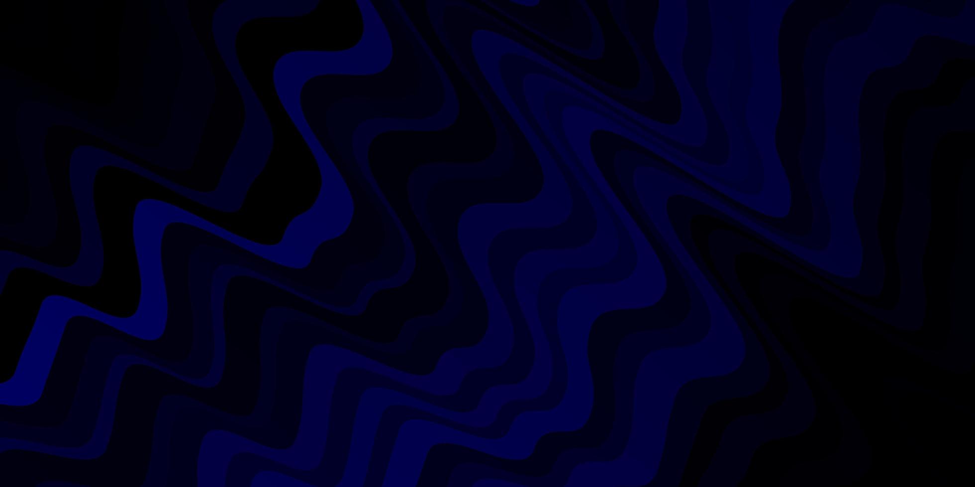 modèle vectoriel bleu foncé avec des lignes courbes.