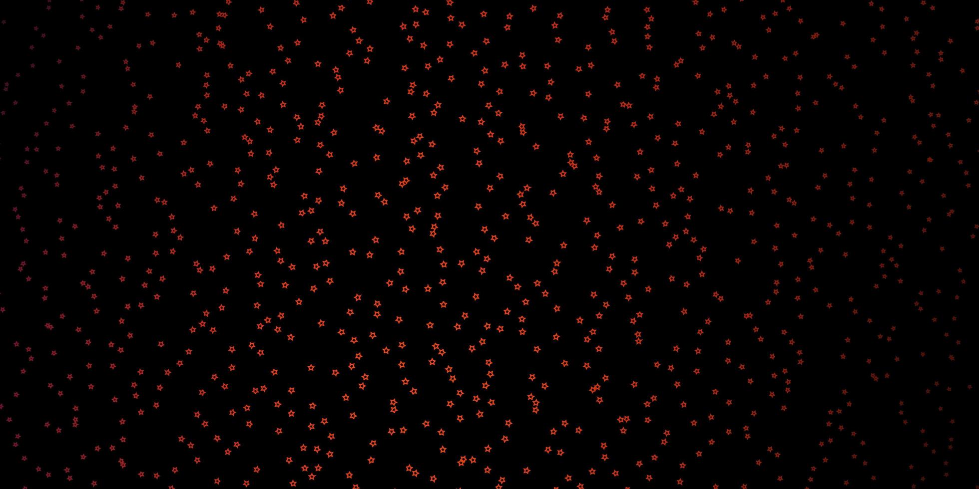 texture de vecteur rouge foncé avec de belles étoiles.