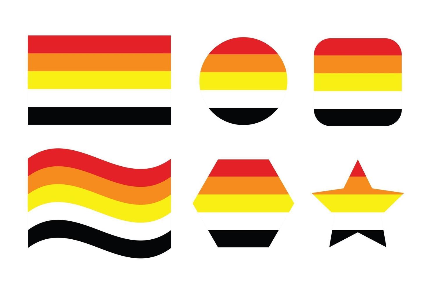 drapeau de la fierté lithsexuelle identité sexuelle drapeau de la fierté vecteur