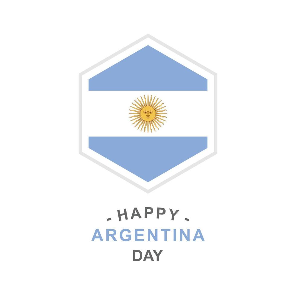 vecteur de conception de la journée argentine