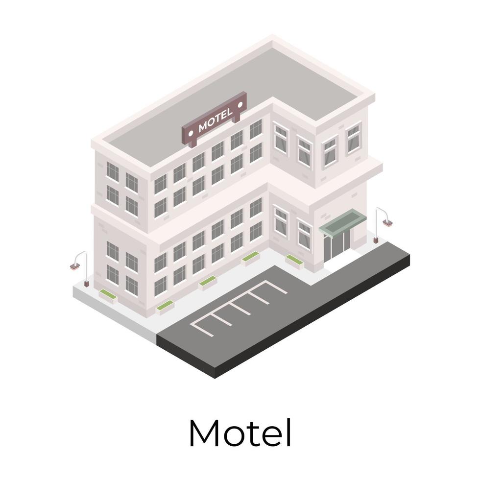 hôtel bâtiment motel vecteur